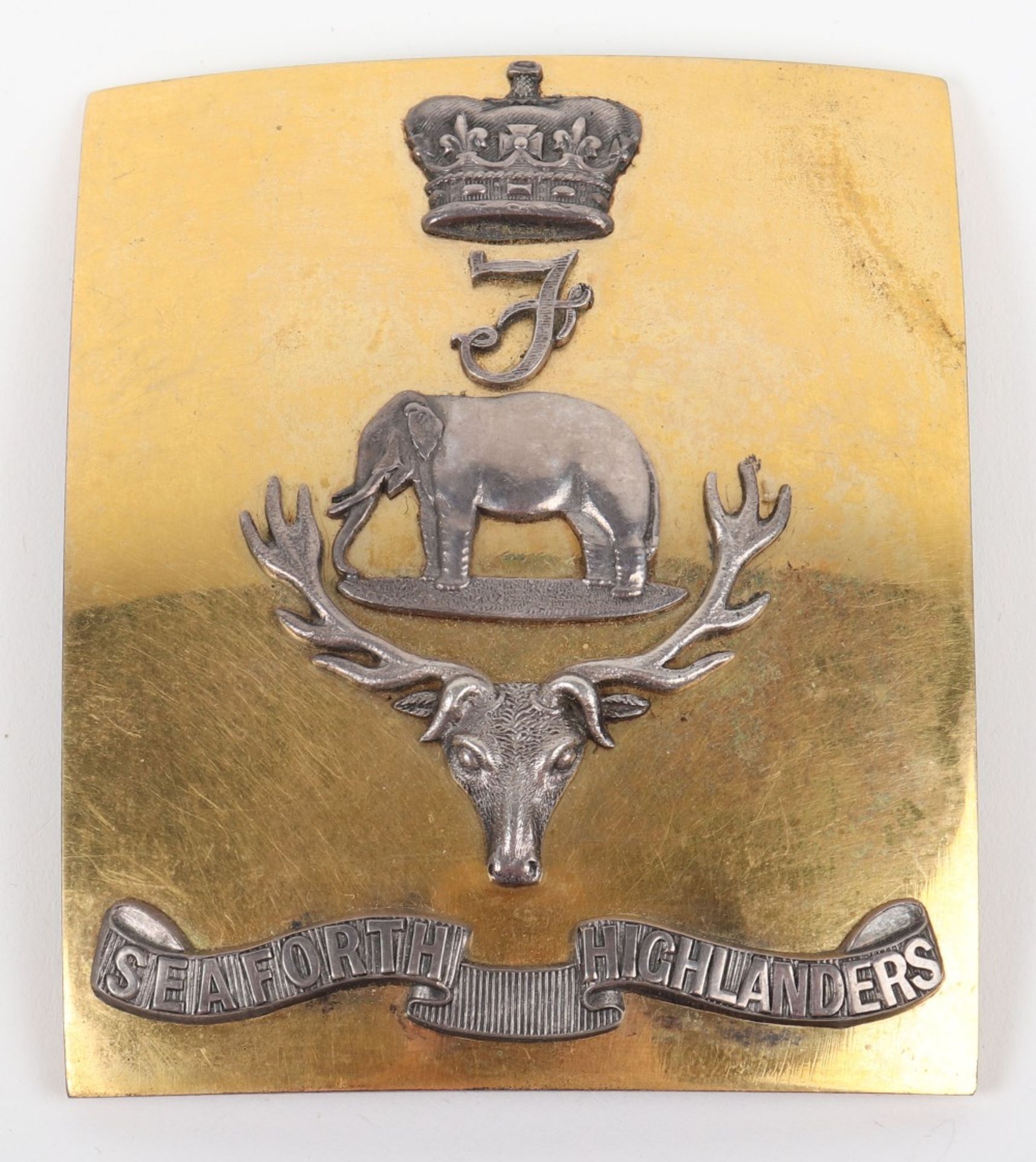 Seaforth Highlanders Officers Shoulder Belt Plate - Bild 2 aus 3