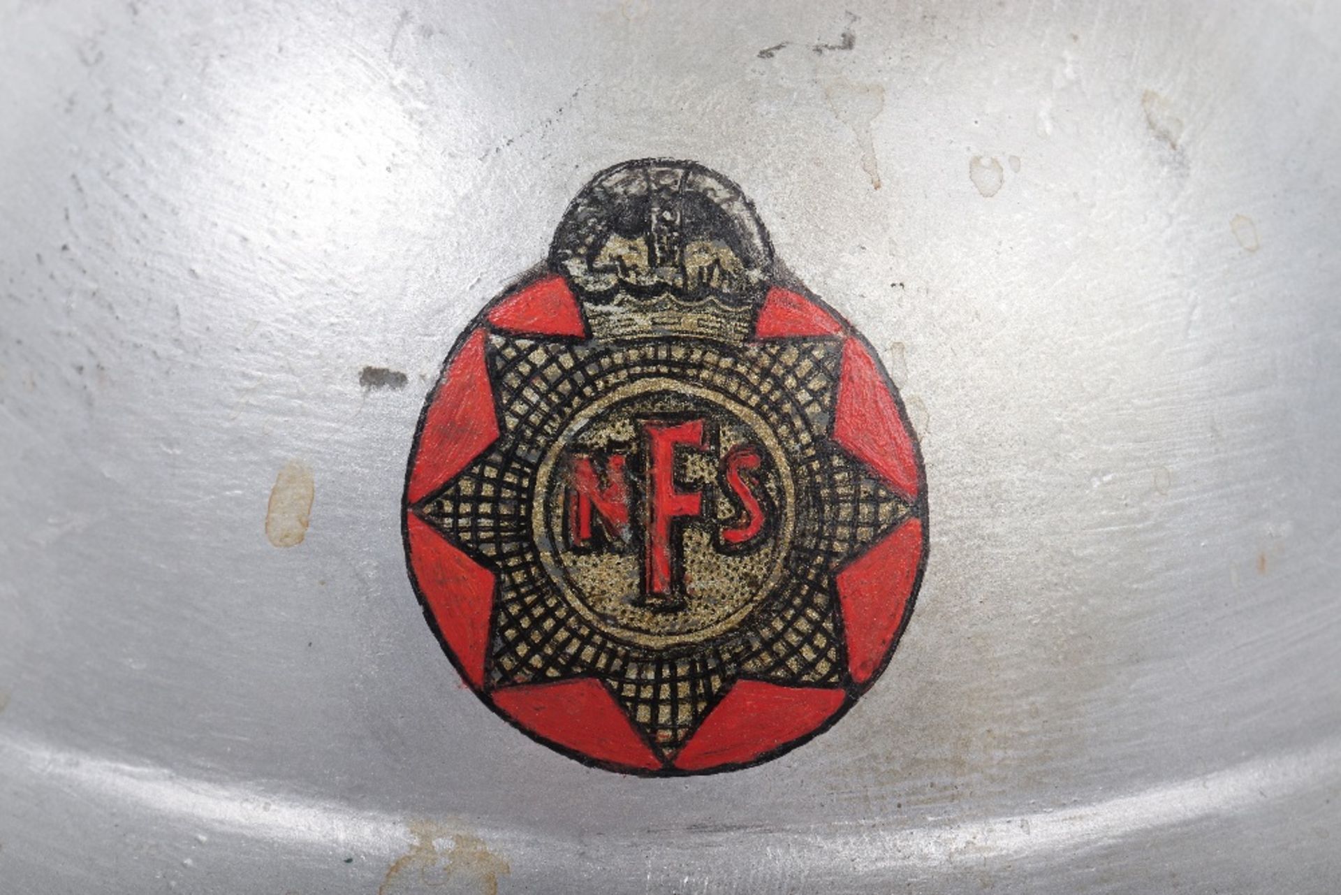 WW2 British National Fire Service Steel Helmet - Image 2 of 8