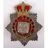 * Rare 13th (Wandsworth) Battalion East Surrey Regiment Officers Cap Badge