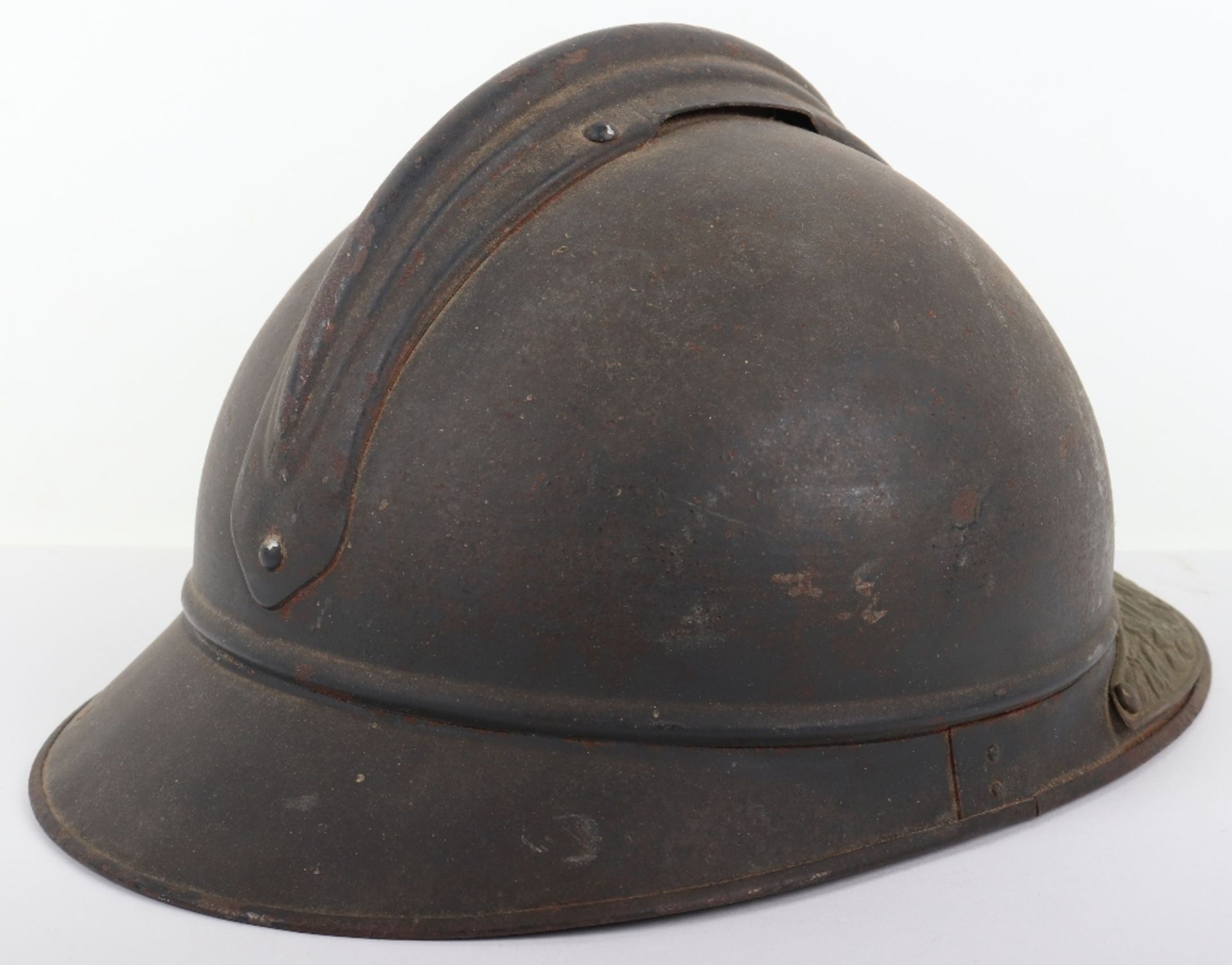 WW1 French Artillery Adrian Pattern Steel Helmet - Bild 6 aus 8