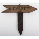 Rare Original WW1 British Trench Sign