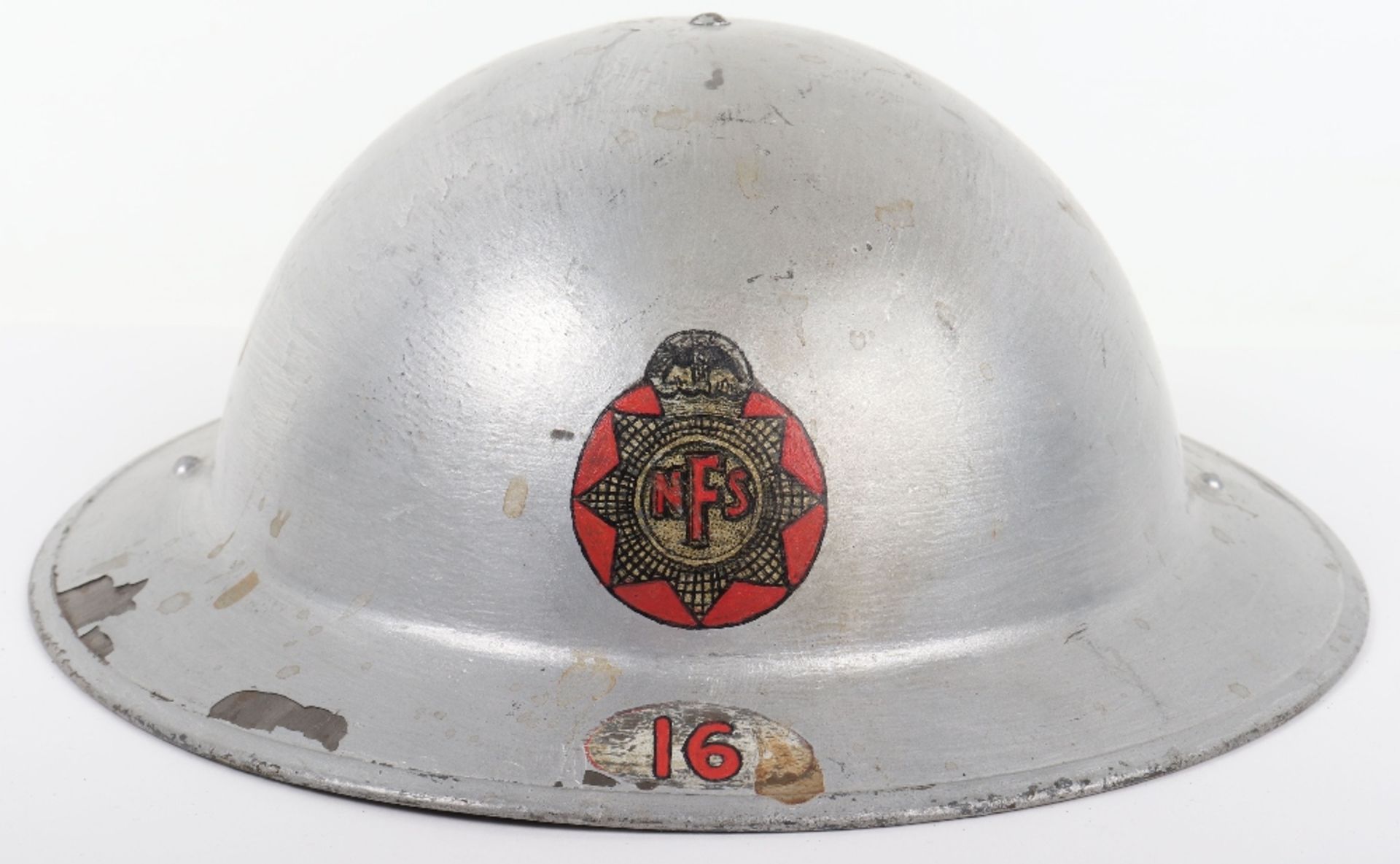 WW2 British National Fire Service Steel Helmet