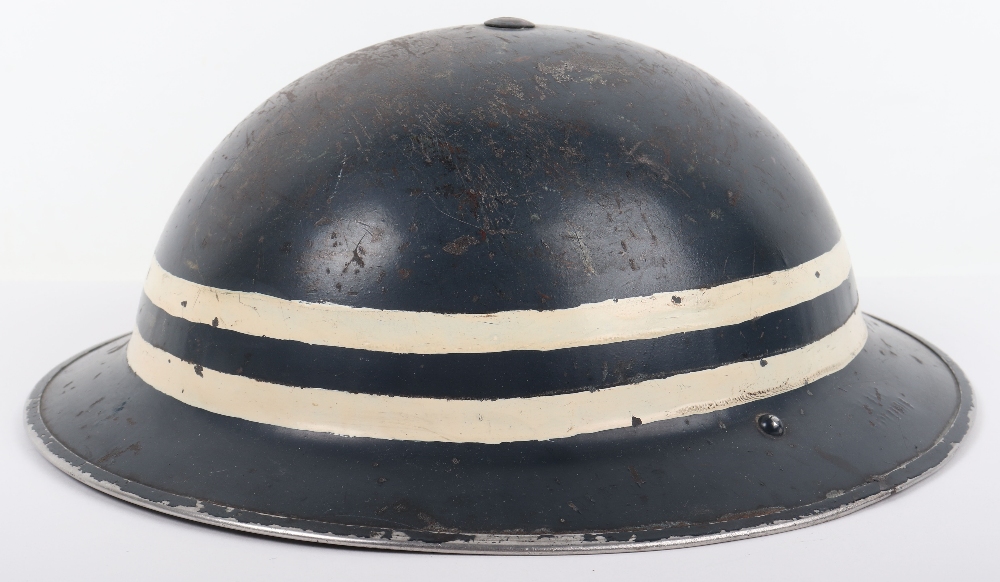 WW2 British Home Front Police Sergeants Steel Helmet - Image 5 of 9