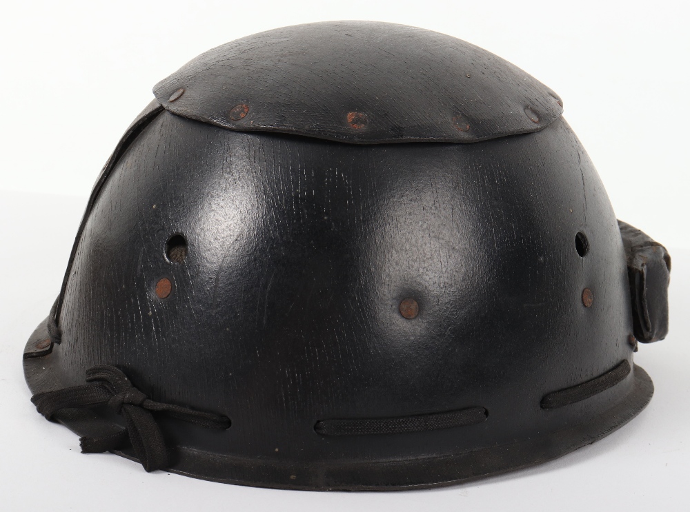 WW2 British Early Pattern Tank Crew Helmet - Image 3 of 7