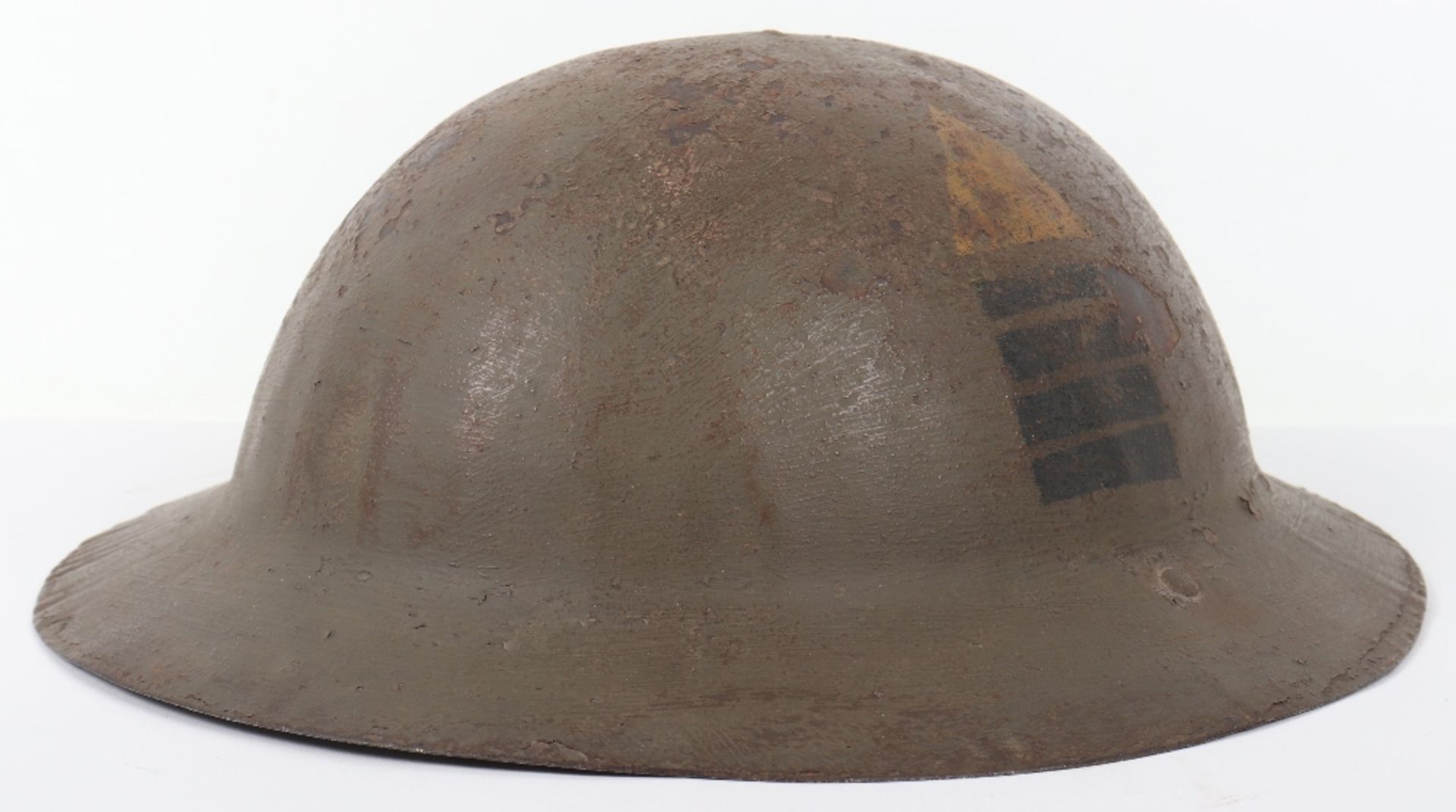 WW1 British Divisionally Marked Steel Combat Helmet - Bild 3 aus 9