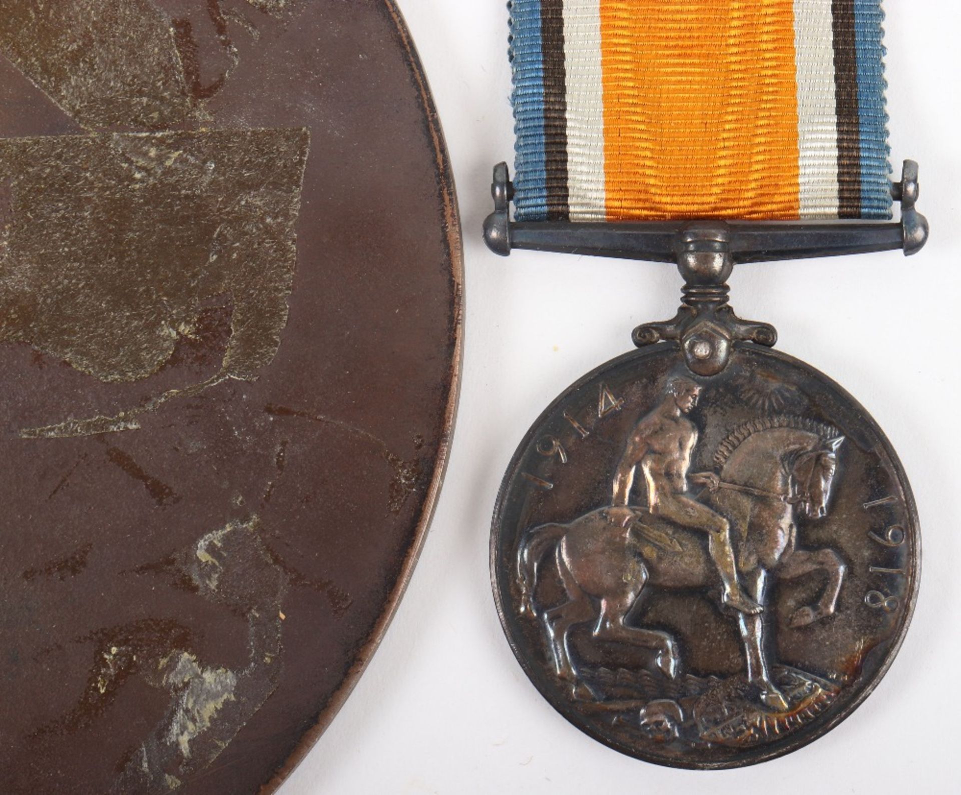 Great War Casualty British War Medal and Bronze Memorial Plaque 17th Battalion (Leeds Pals) West Yor - Bild 6 aus 6