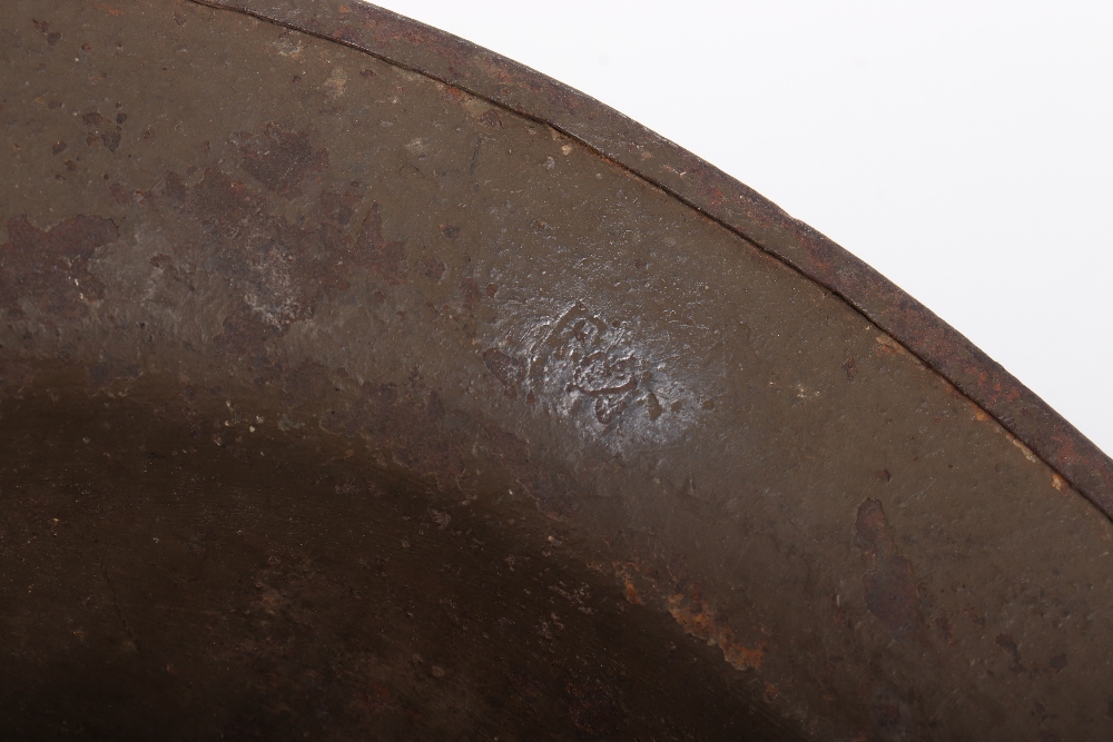 WW1 British Fusilier Marked Steel Combat Helmet - Image 4 of 9