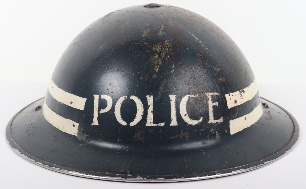 WW2 British Home Front Police Sergeants Steel Helmet