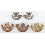 Selection of Somerset Light Infantry Collar Badges