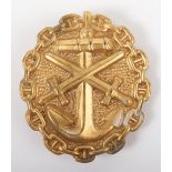 Imperial German Naval Gold Wound Badge