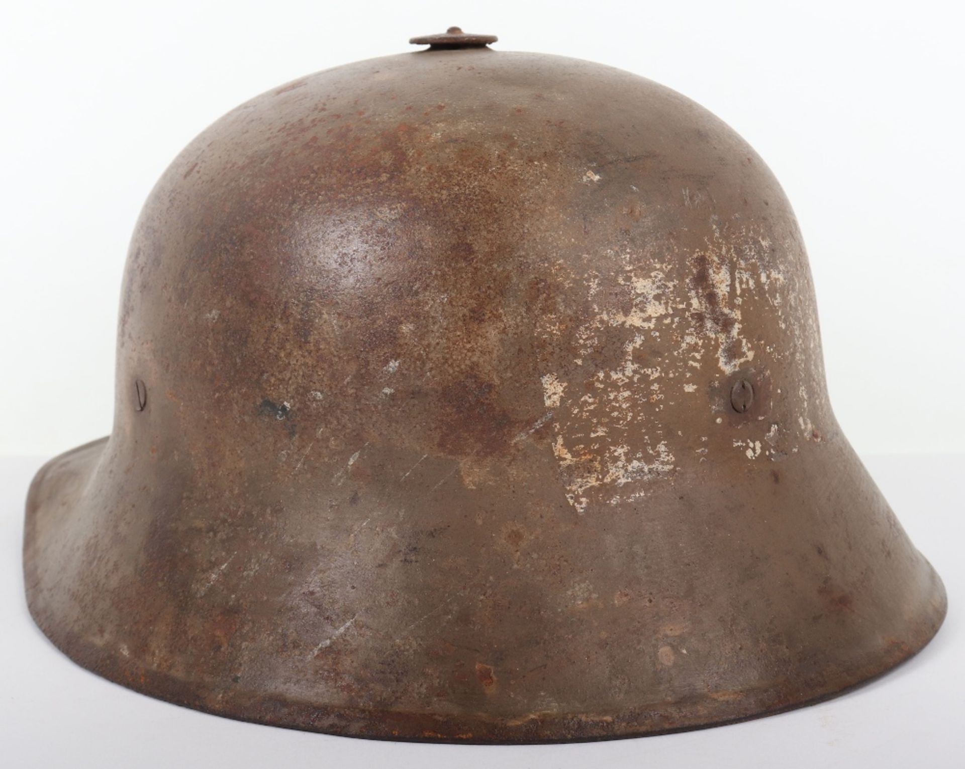 Rare WW1 Austrian Berndorfer Steel Combat Helmet - Bild 4 aus 11