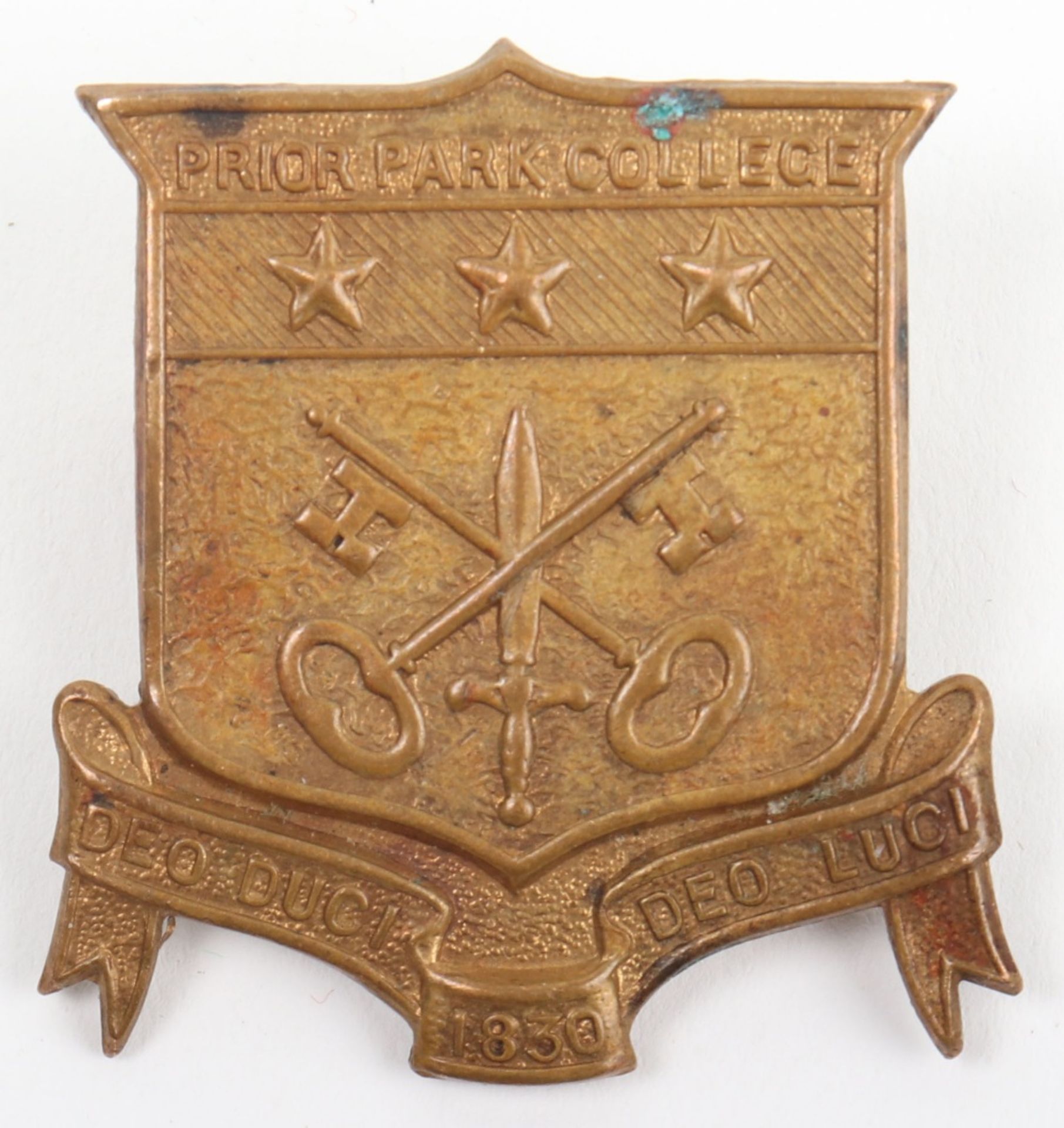 Rare Prior Park College Bath OTC Cap Badge