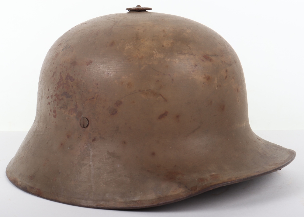 Rare WW1 Austrian Berndorfer Steel Combat Helmet - Image 2 of 11