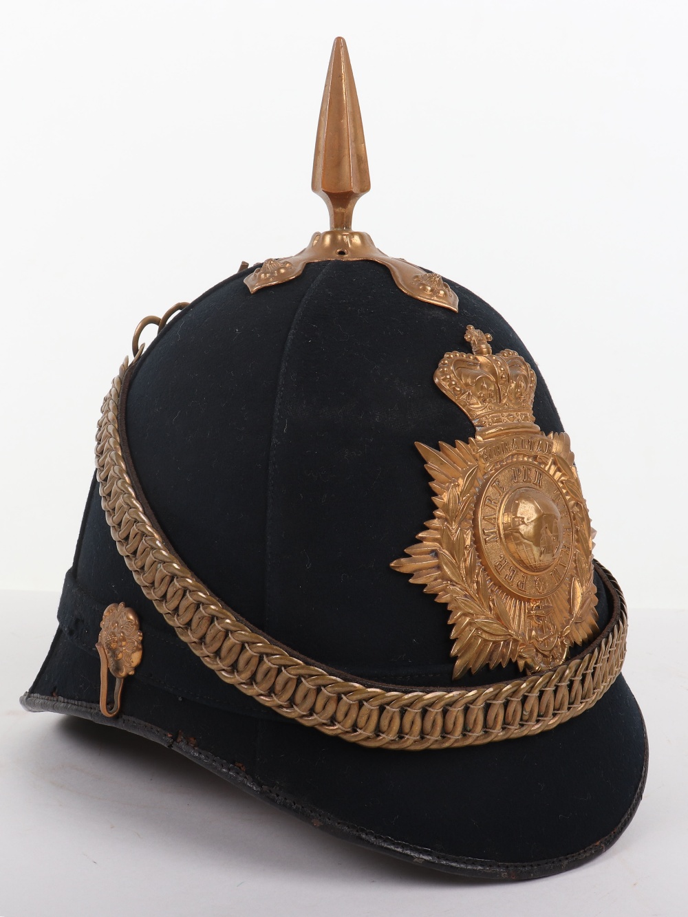 Victorian Royal Marines Light Infantry Other Ranks Home Service Helmet - Image 5 of 13