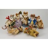 Four R.John Wright Beatrix Potter miniature figures,