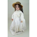 A.M 390 bisque head doll, German circa 1915,