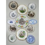 Collection of Victorian miniature Children’s ceramic plates,