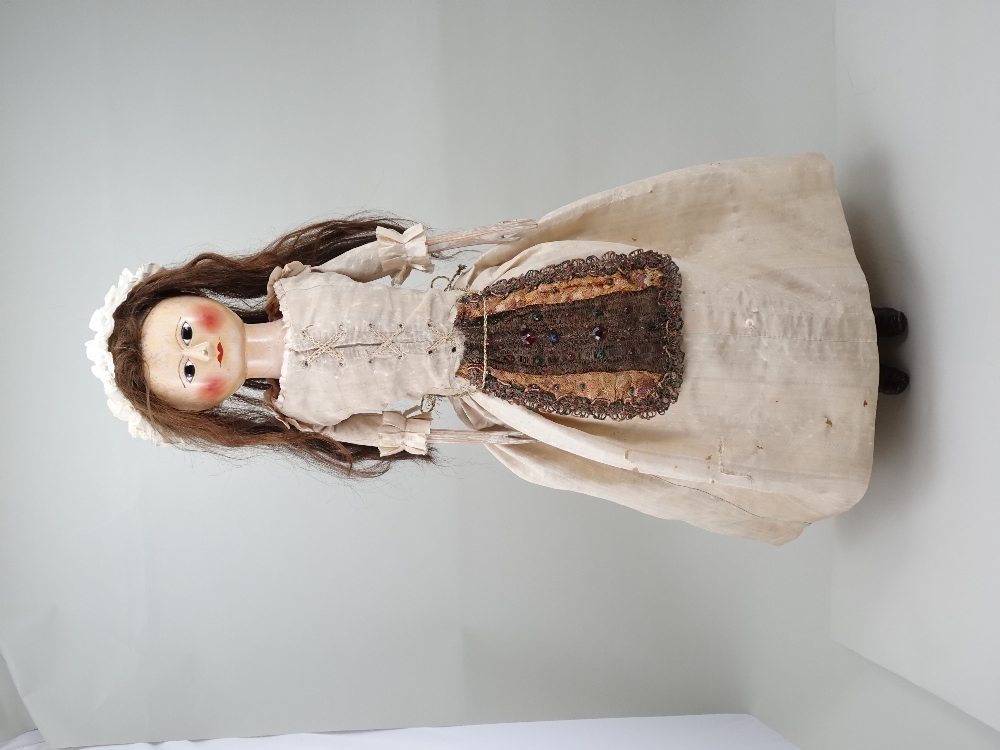 A large and important George III wooden doll, English circa 1770, - Image 5 of 5