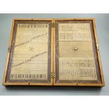 Rare boxed educational Musical Game by Ann Young, patented 1801,