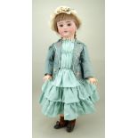 Large Simon & Halbig DEP bisque head doll, German circa 1910,