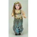 Bisque head ‘walker’ in original Turkish costume, French circa 1910,