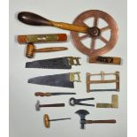 Miniature workshop tools, 19th century,