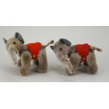 Schuco pair of miniature mohair Noah’s Ark Elephants, 1950s,