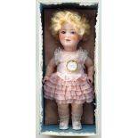 Boxed all original Schoenau & Hoffmeister Princess Elizabeth bisque head doll, circa 1929,