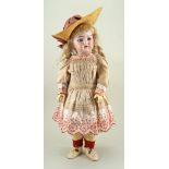 All original J.D Kestner 189 bisque head doll, German circa 1900,