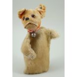 Steiff mohair Bully the Dog hand puppet, circa 1930,