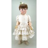 Large A.M 390 bisque head doll, German circa 1910,