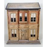 A Christian Hacker two storey dolls house and contents model 357, German circa 1900,