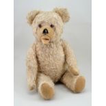 A golden mohair Hermann & Co Teddy Bear, German 1950s,