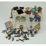 Collection of miniature Dolls accessories,