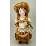 Rare Bebe Mascotte bisque head Bebe doll, French circa 1890,