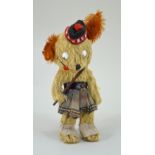 Rare Chiltern Einco Teddy Bear in Scottish outfit, 1920s,