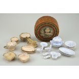 Miniature dinner service in box, German circa 1890,