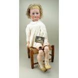 Large Kammer & Reinhardt/Simon & Halbig bisque head doll, German circa 1910,