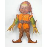 Painted wooden figure of a dressed Goblin from R.M.S Queen Elisabeth Tourist Children’s Playroom, 19