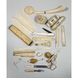 Victorian bone and Ivory miniatures,