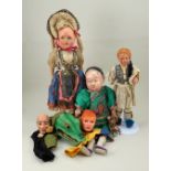 Collection of dolls and puppets,