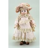 All original J.D Kestner 192 bisque head doll, German circa 1890,