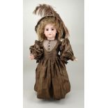 S.F.B.J ‘Jumeau type’ bisque head doll, French circa 1910,