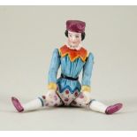 A small all-bisque Boy in moulded costume, German 1870s,