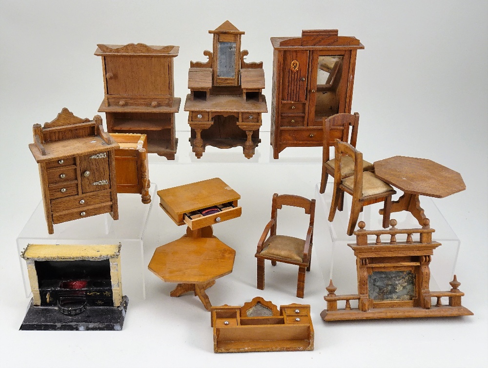Collection of wooden dolls house furniture including Elgin of Enfield, 1910-1930, - Image 2 of 2