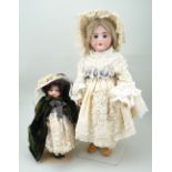 Simon & Halbig DEP bisque head doll, German/for French market, circa 1915,