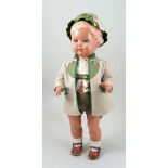 Rheinische Gummi celluloid doll, German circa 1920,