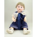 Large A.M 327 bisque head baby doll, German circa 1915,