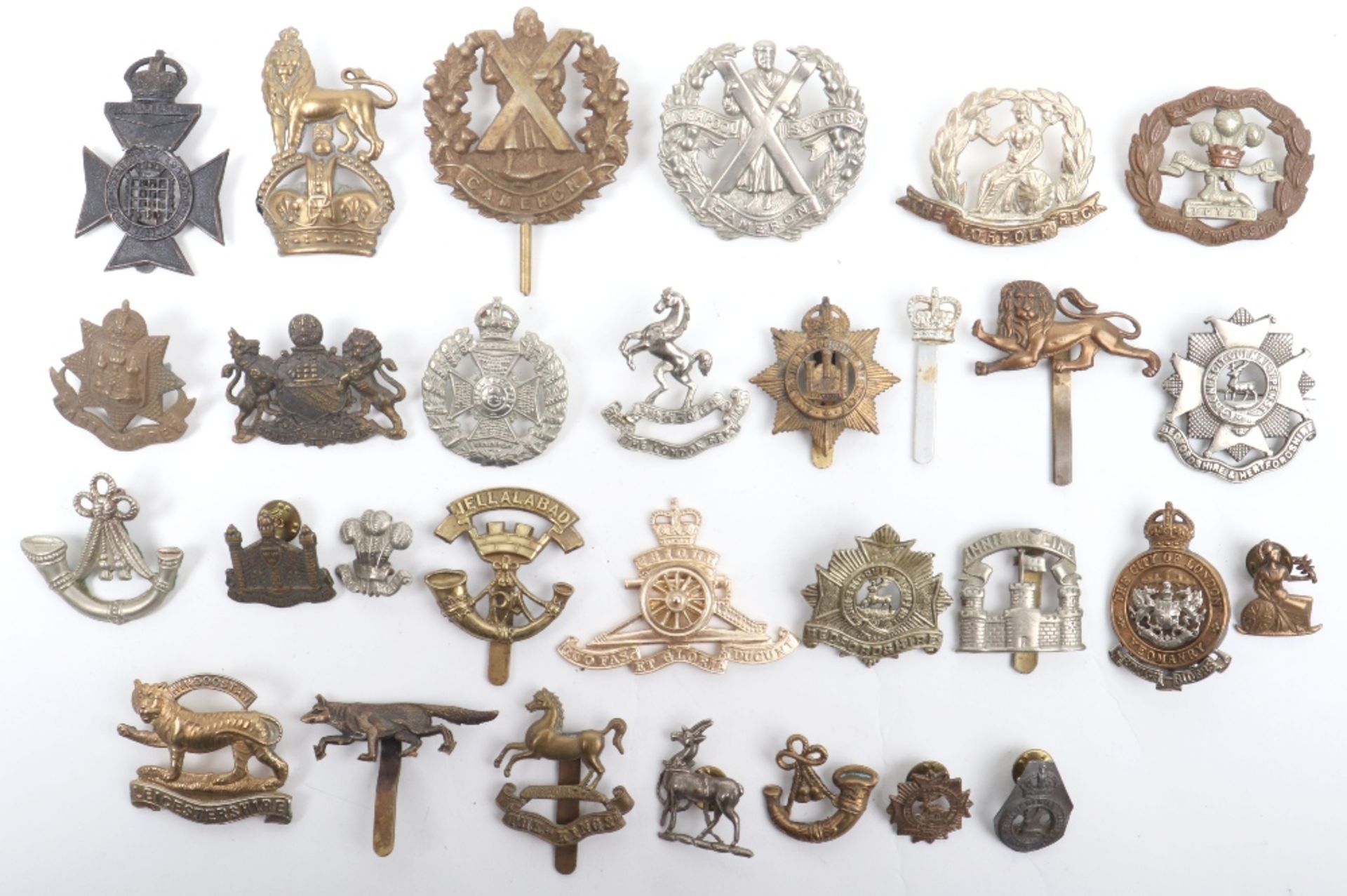Grouping of Restrike and Defective British Military Badges