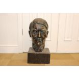 Large Bronze Bust of Adolf Hitler